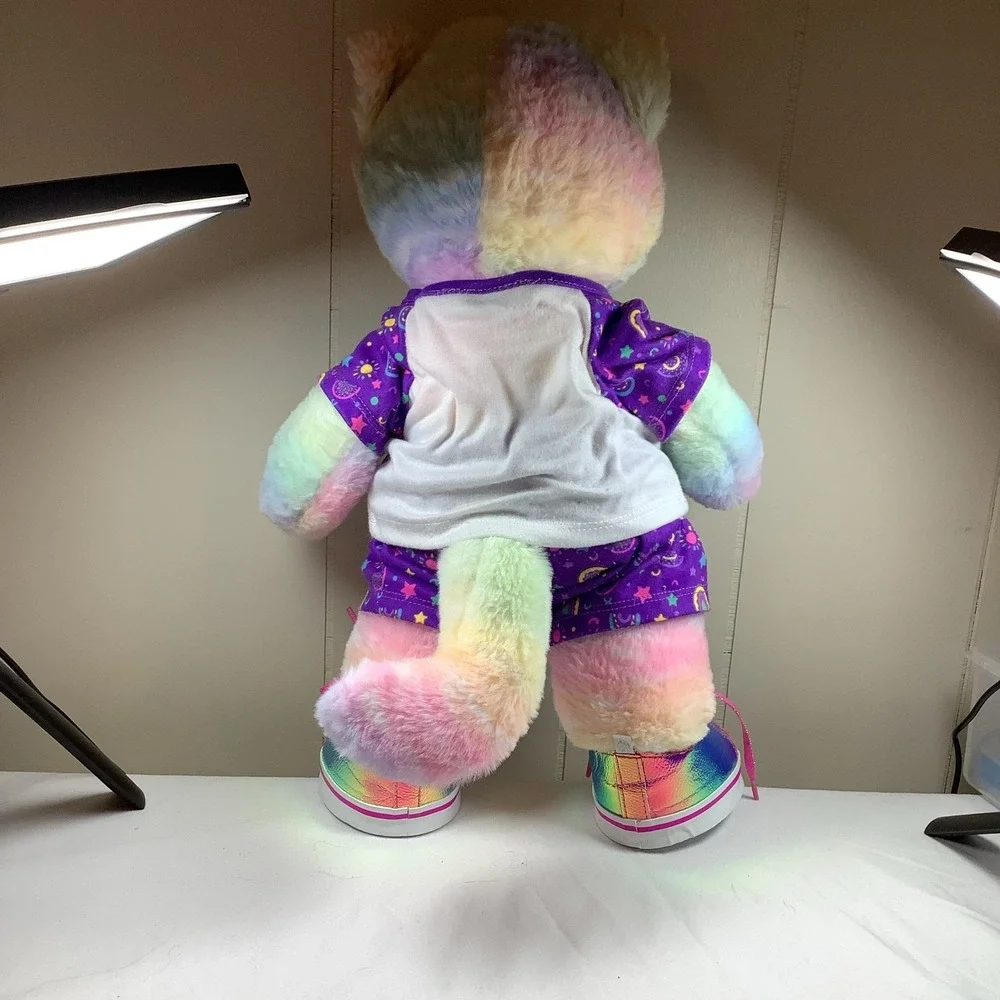 Build A Bear Rainbow Kittycorn Plush Sloth PJs‎ Shoes BAB